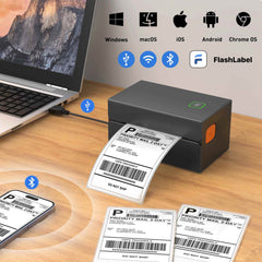 Stampa di etichette di spedizione 4x6 con Bluetooth