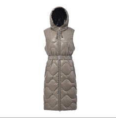 Gilet donna senza maniche invernale lungo