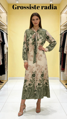 Vestiti estivi a fiori da Donna a maniche lunghe