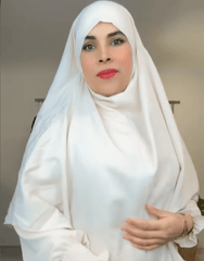 Hijab islamico in due pezzi khimar elasticizzato e traspirante di alta qualità per donne musulmane