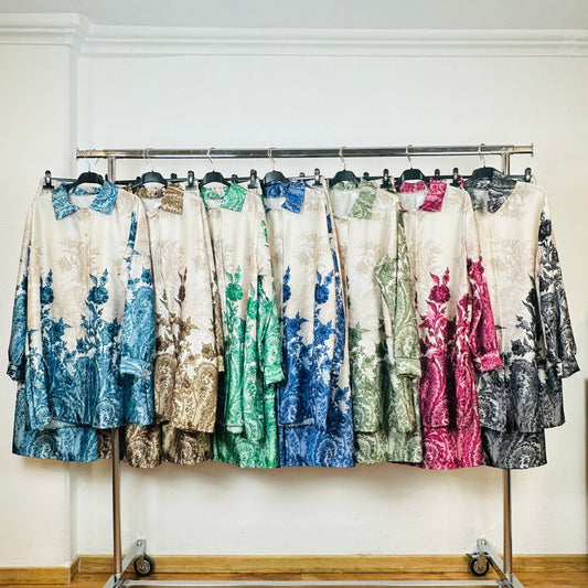 completo camicia e pantaloni stampa floreale