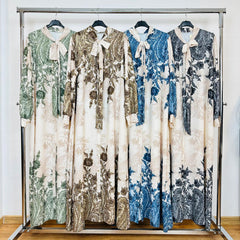 Vestiti estivi a fiori da Donna a maniche lunghe - Grossiste Radia